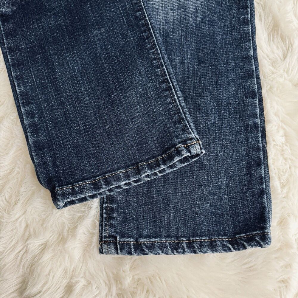 Lee Regular Fit Straight Leg Mid Rise Jeans Petite 10P (31x27) Blue Denim Womens - Picture 6 of 7
